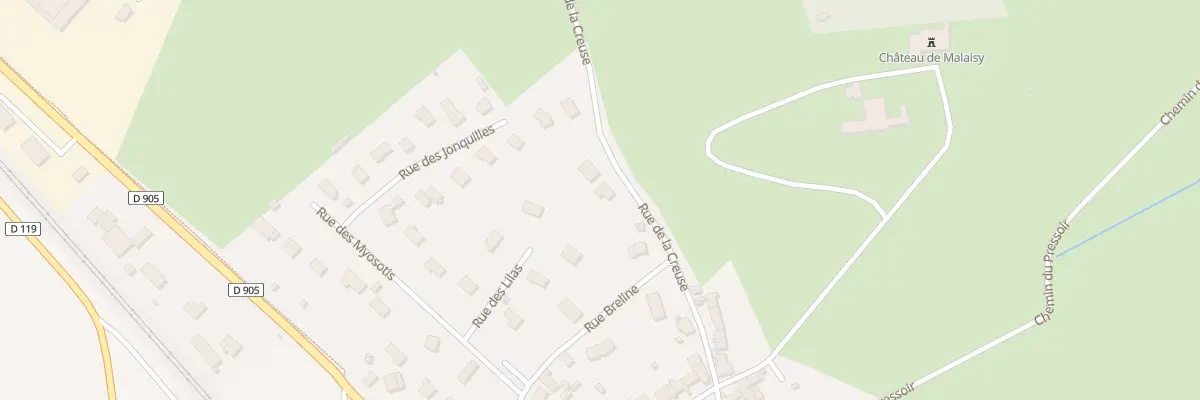 Plan du 8 Rue de la Creuse à Fain-lès-Montbard