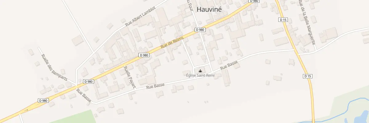 Plan du Village à Hauviné