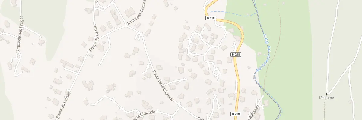 Plan du 24 Rte du Clos des Chênes à Ucel
