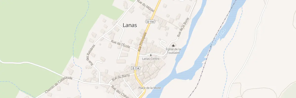 Plan du 5114 Le Village à Lanas