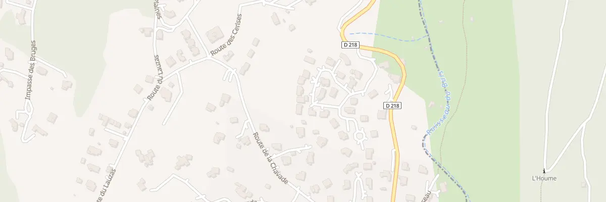 Plan du 22 Rte du Clos des Chênes à Ucel
