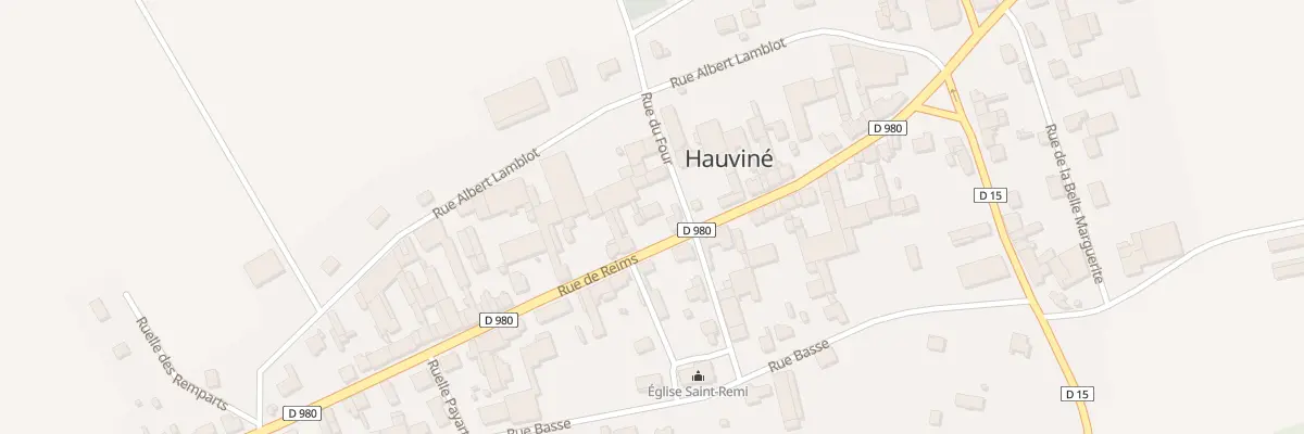 Plan du 2B Rue de Reims à Hauviné
