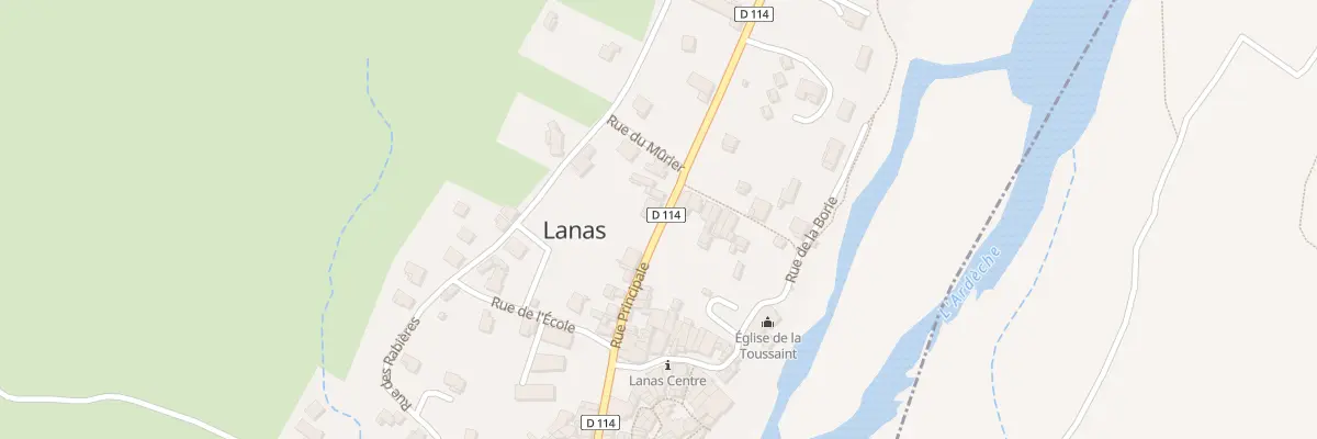 Plan du 245 Rue Principale à Lanas