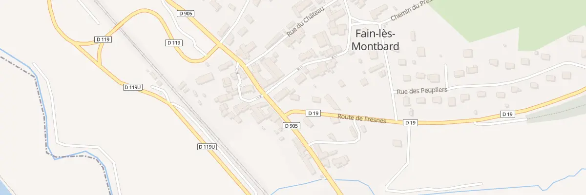 Plan du 2 Rte de Fresnes à Fain-lès-Montbard