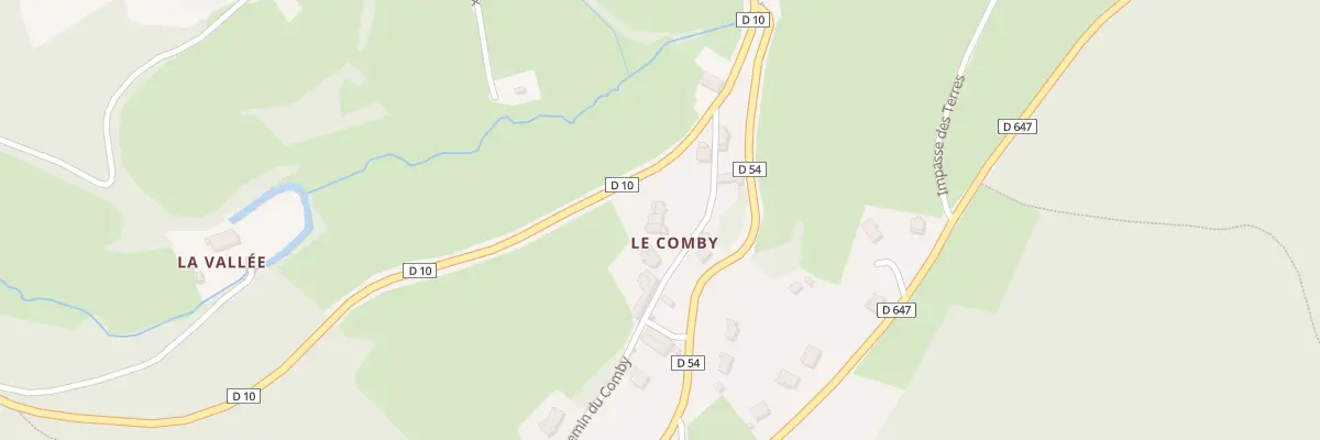 Plan du 92 Che du Comby à Ranchal