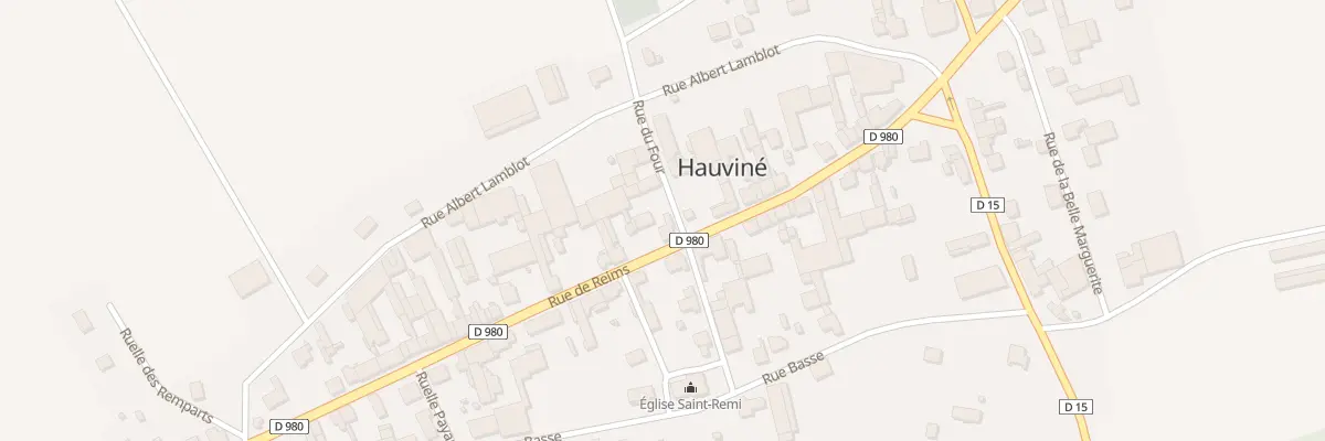 Plan du 2 Rue de Reims à Hauviné
