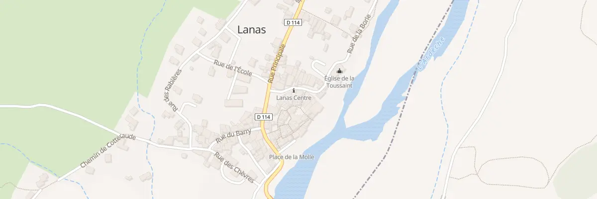 Plan du 20 Rue de l’Église à Lanas