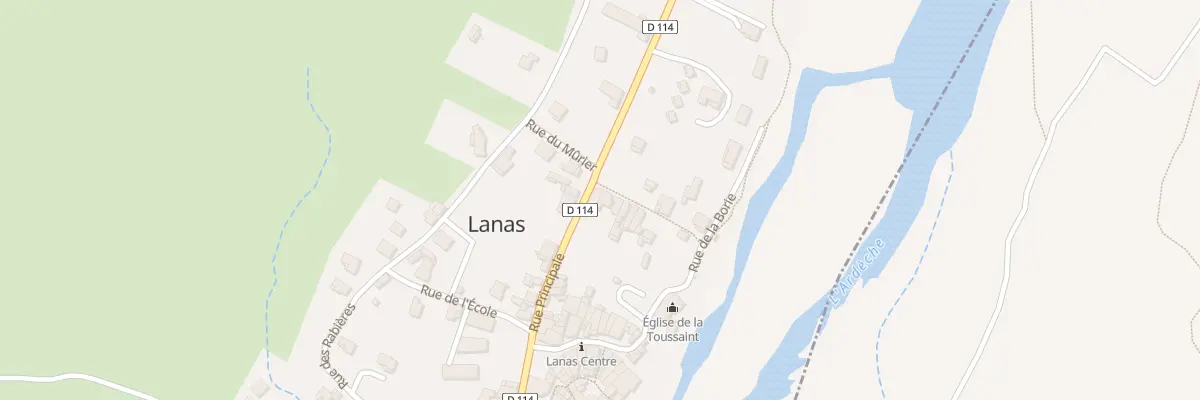 Plan du 270 Rue Principale à Lanas