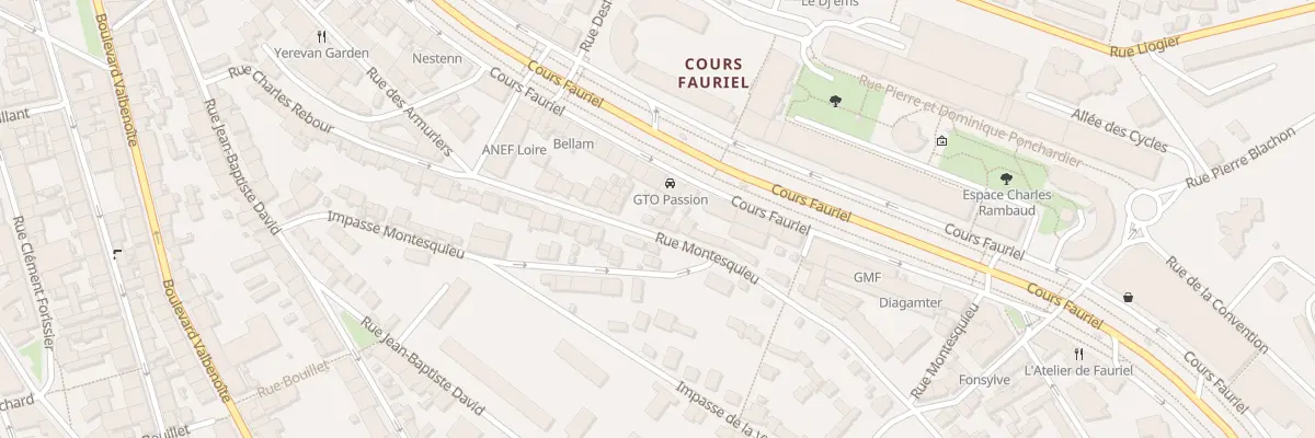 Plan du 17 Rue Montesquieu à Saint-Étienne