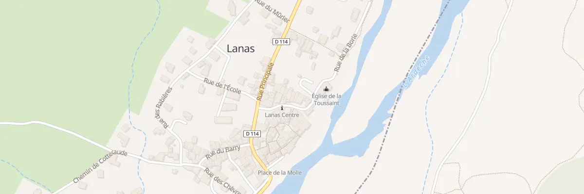 Plan du 35 Rue de l’Église à Lanas