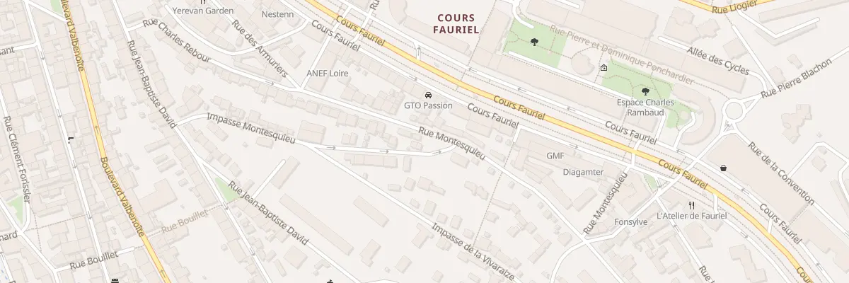 Plan du 20 Rue Montesquieu à Saint-Étienne