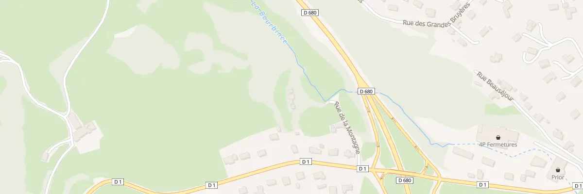 Plan du 3 Rue de la Montagne à Montcenis