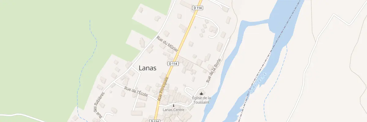 Plan du 250 Rue Principale à Lanas