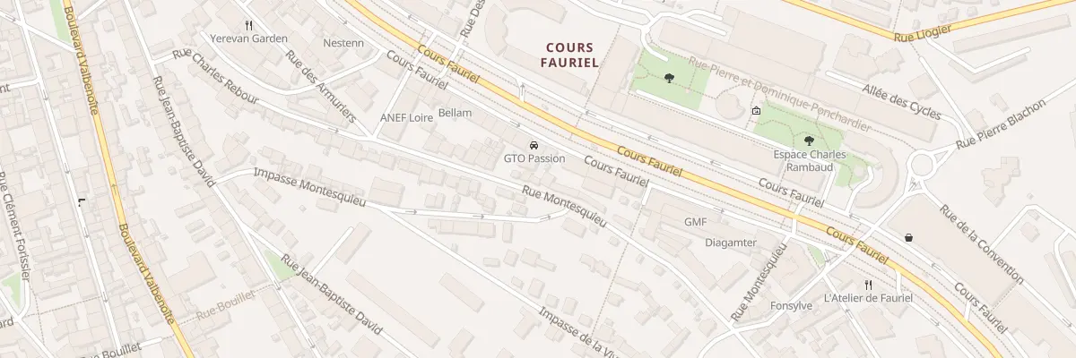 Plan du 19 Rue Montesquieu à Saint-Étienne