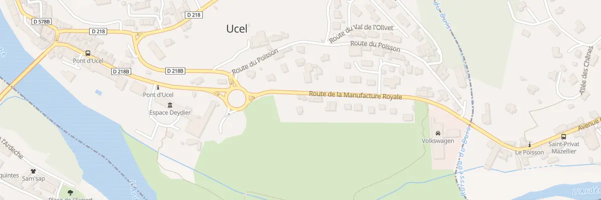 Plan du 22 Rte de la Manufacture Royale à Ucel