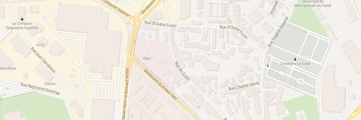 Plan du 38 Rue du Soleil à Saint-Étienne