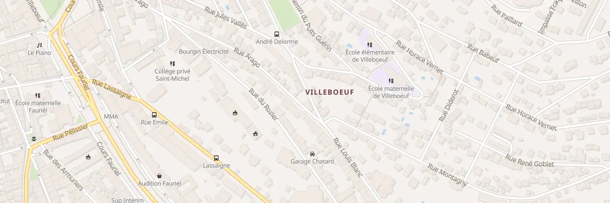Plan du 37 Rue Arago à Saint-Étienne