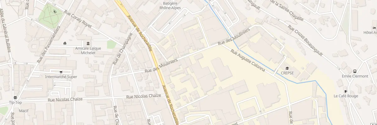 Plan du 18 Rue des Mouliniers à Saint-Étienne