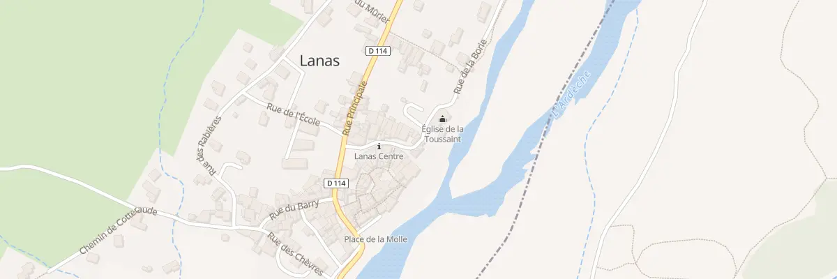 Plan du 57 Rue de l’Église à Lanas