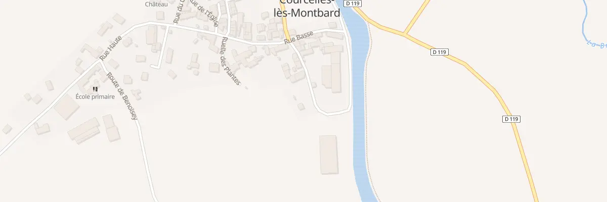 Plan du 6 Rue des Crots à Courcelles-lès-Montbard