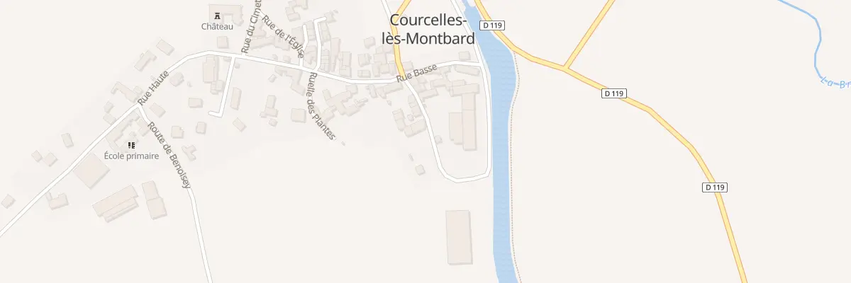 Plan du 4 Rue des Crots à Courcelles-lès-Montbard