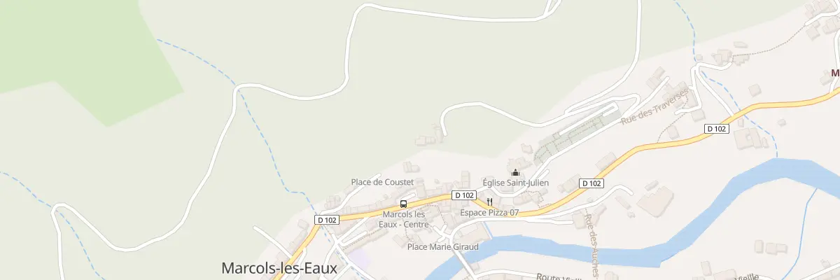 Plan du 5093 Le Bourg à Marcols-les-Eaux