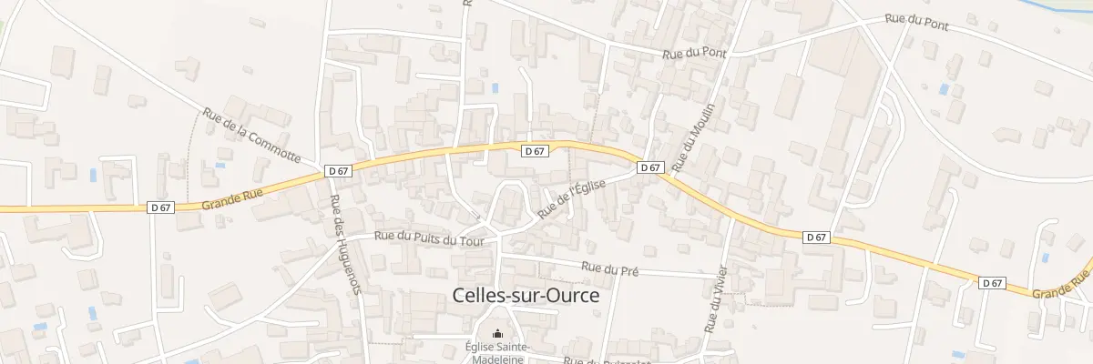 Plan du 8 Rue de l’Eglise à Celles-sur-Ource