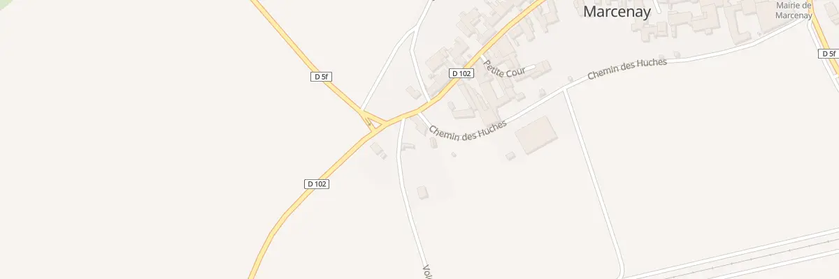 Plan du 2 Che des Huches à Marcenay