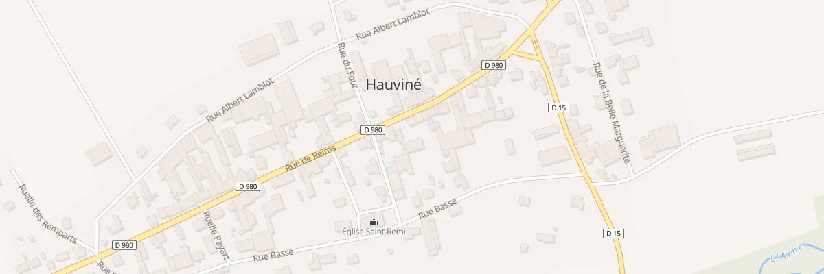 Plan du 5 Rue de Vouziers à Hauviné