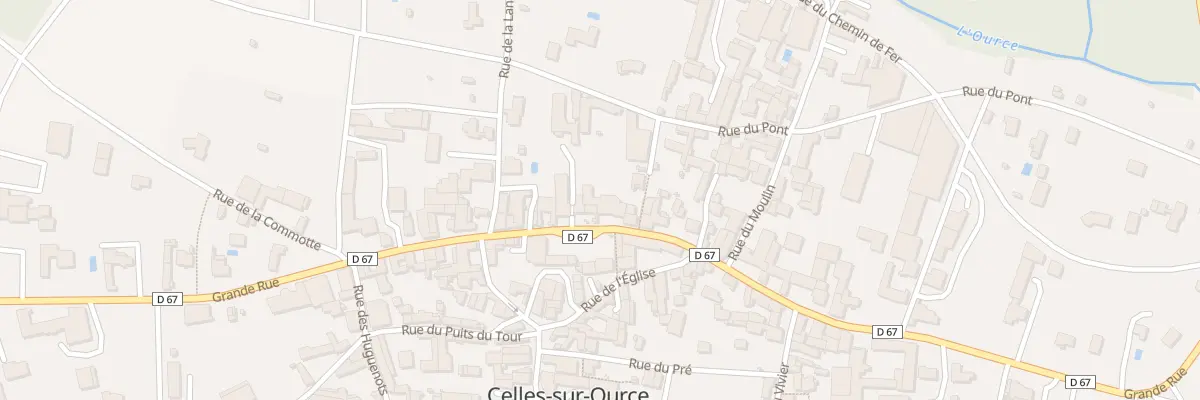 Plan du 52B Gr Grande Rue à Celles-sur-Ource