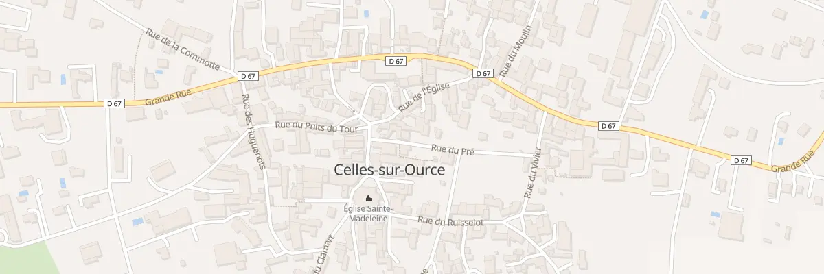 Plan du 3 Rue du Pre à Celles-sur-Ource