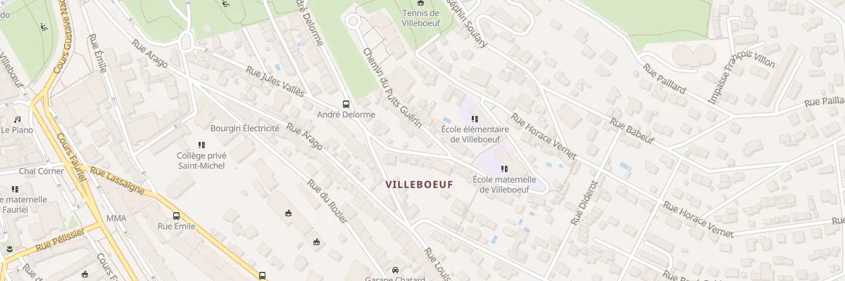 Plan du 7 Rue Horace Vernet à Saint-Étienne