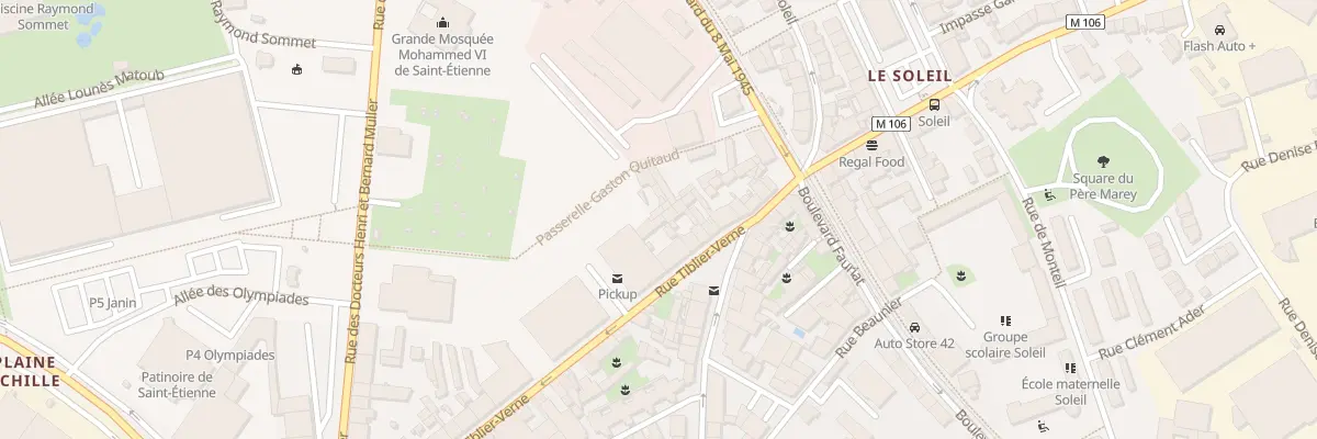 Plan du 51 Rue Tiblier Verne à Saint-Étienne