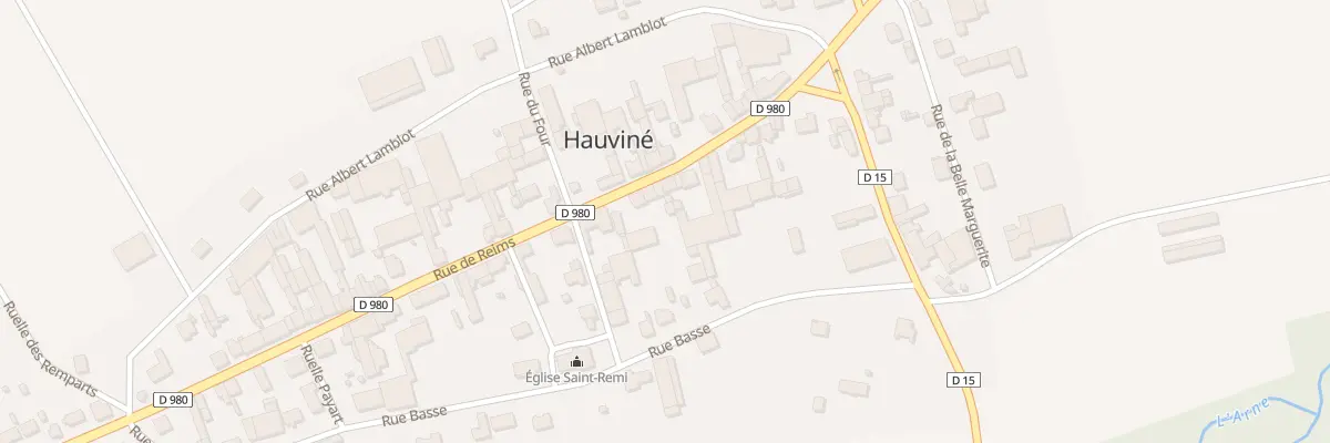 Plan du 7 Rue de Vouziers à Hauviné