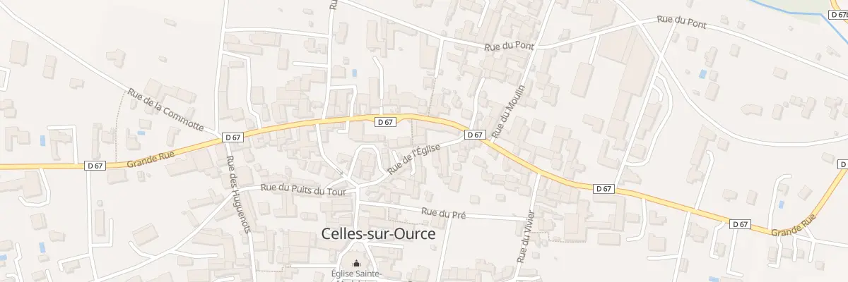Plan du 2 Rue de l’Eglise à Celles-sur-Ource