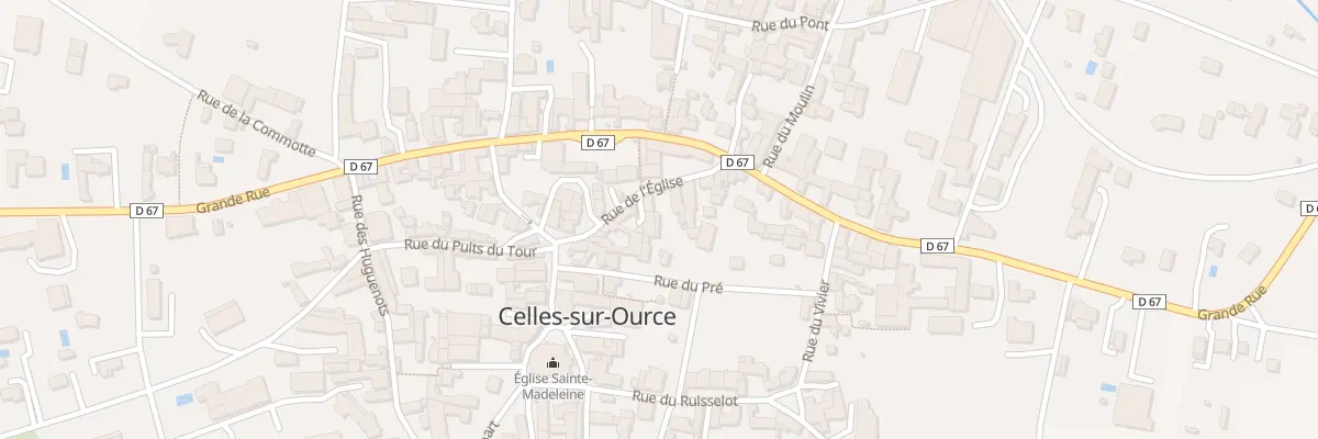 Plan du 11 Rue de l’Eglise à Celles-sur-Ource