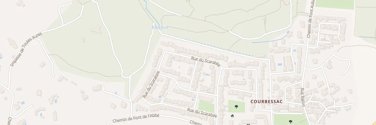 Plan du 385 Rue du Scarabée à Nîmes