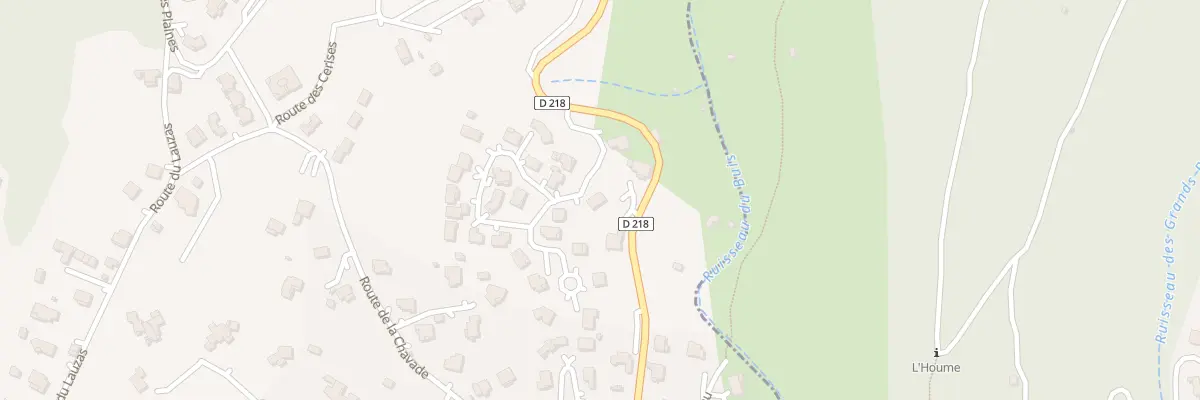 Plan du 5173B La Chavade à Ucel