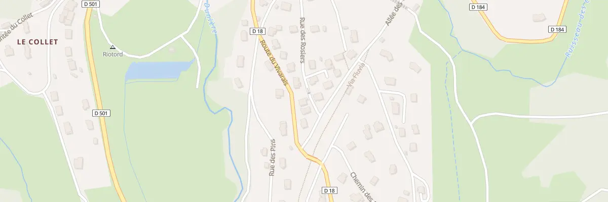 Plan du 18 Rue des Rosiers à Riotord