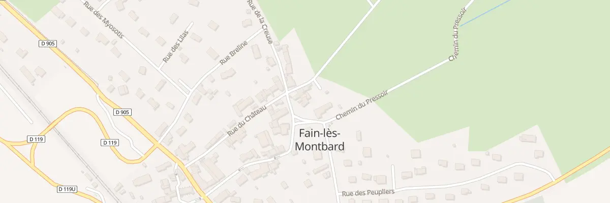 Plan du 7 Rue de Montbeliard à Fresnes