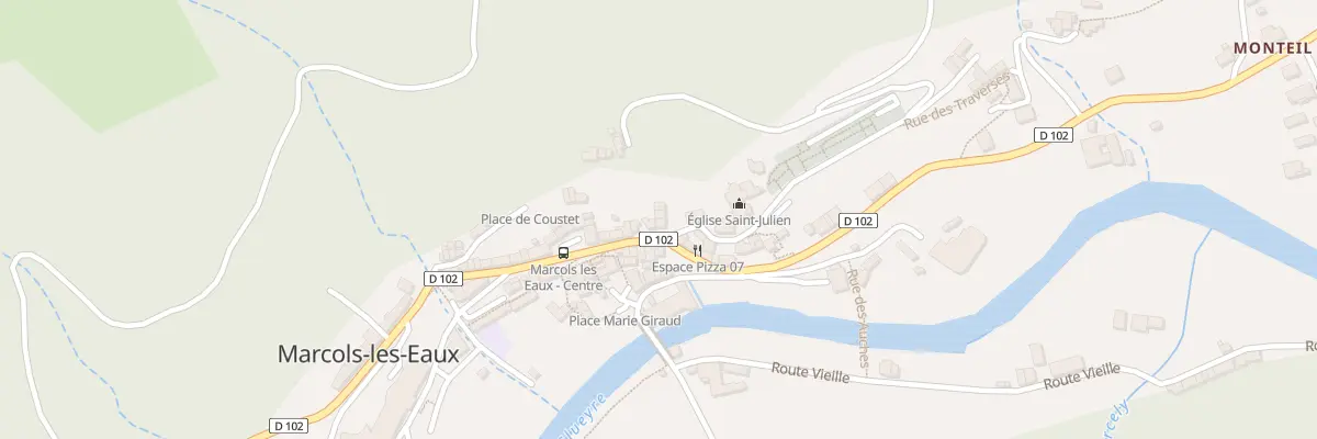 Plan du 5129 Le Bourg à Marcols-les-Eaux