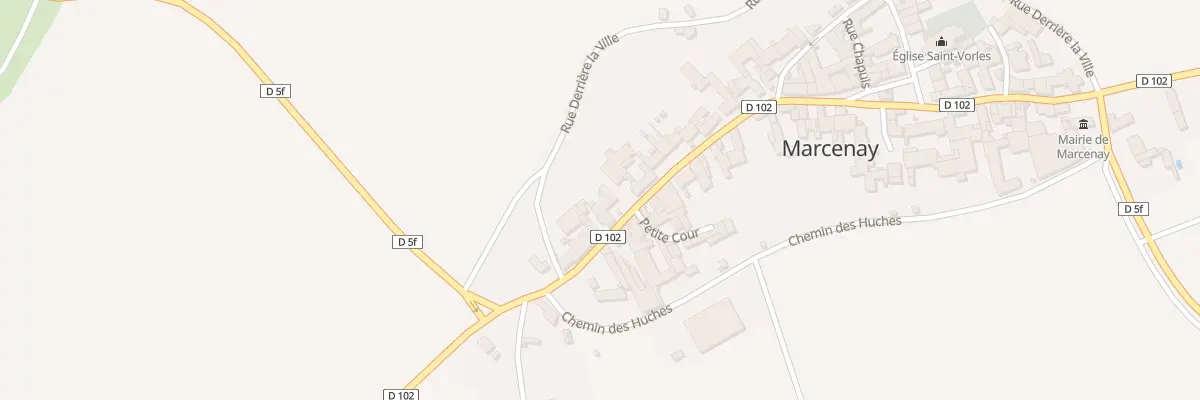Plan du 7 Rue Principale à Marcenay
