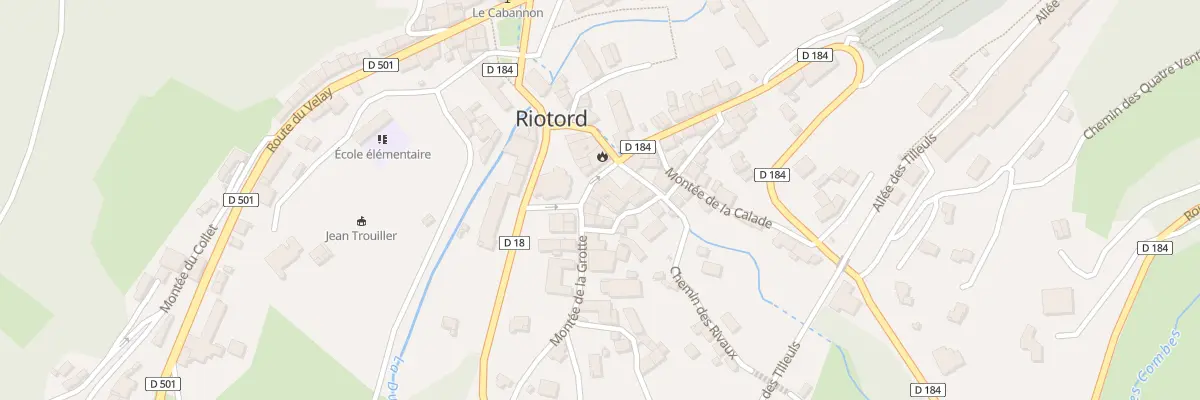 Plan du 6 Rue du Vieil Hospice à Riotord