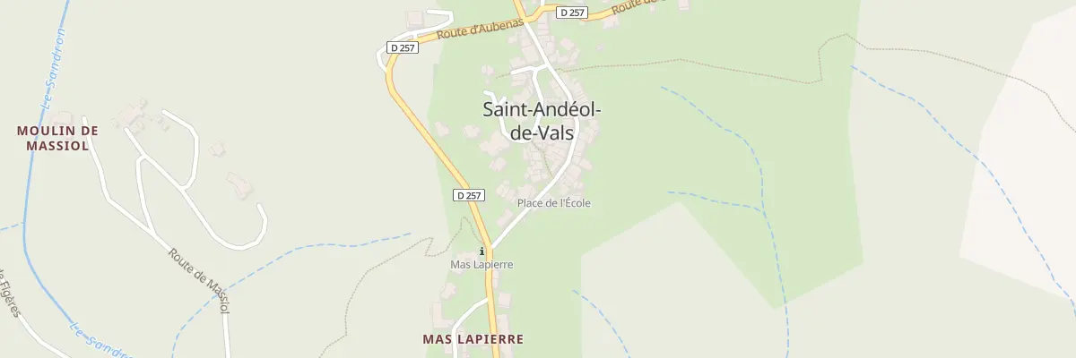 Plan du 5 Pas de la Mairie à Saint-Andéol-de-Vals