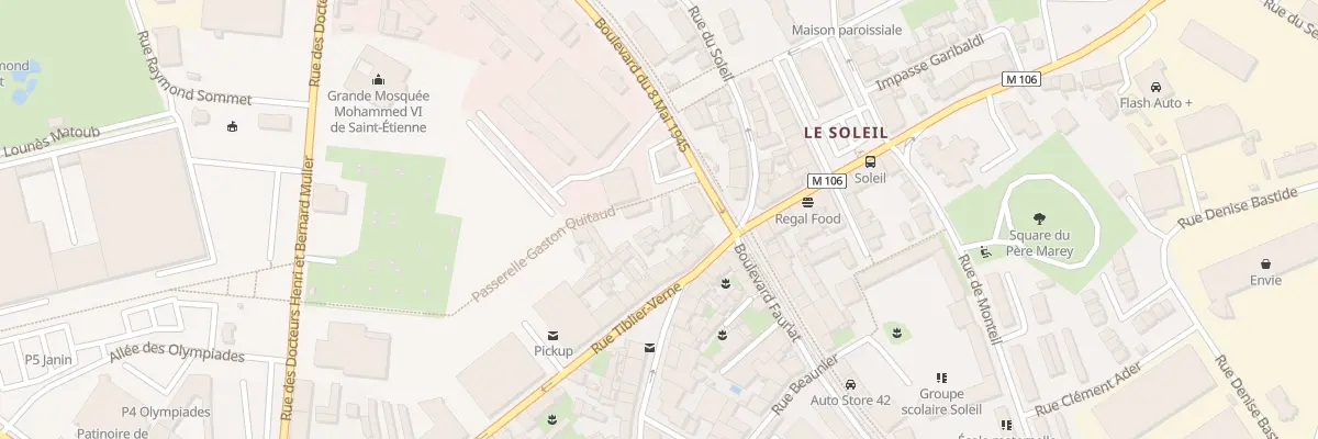 Plan du 85 Rue Louis Soulié à Saint-Étienne