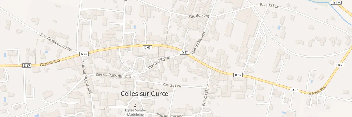 Plan du 5 Rue de l’Eglise à Celles-sur-Ource