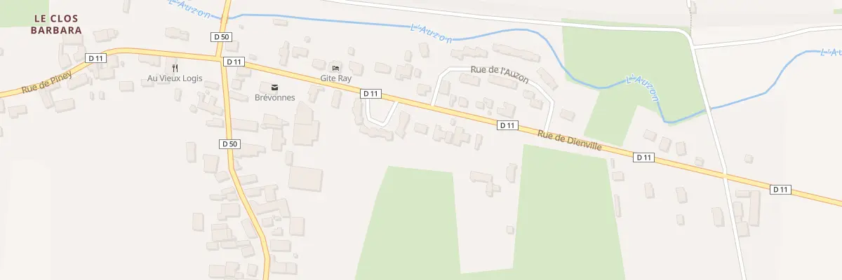 Plan du 4 Rue de Dienville à Brévonnes