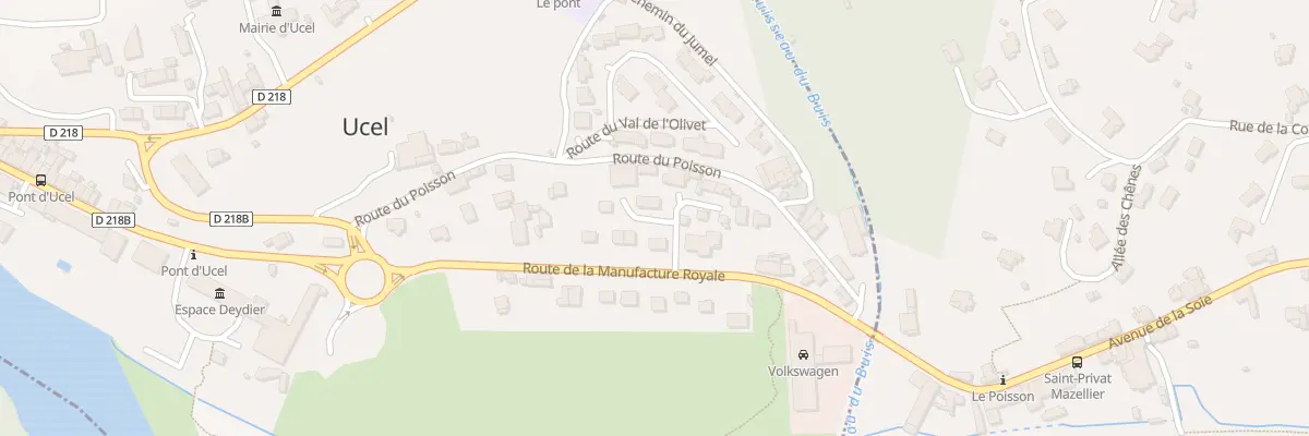 Plan du 2 Imp des Muriers à Ucel