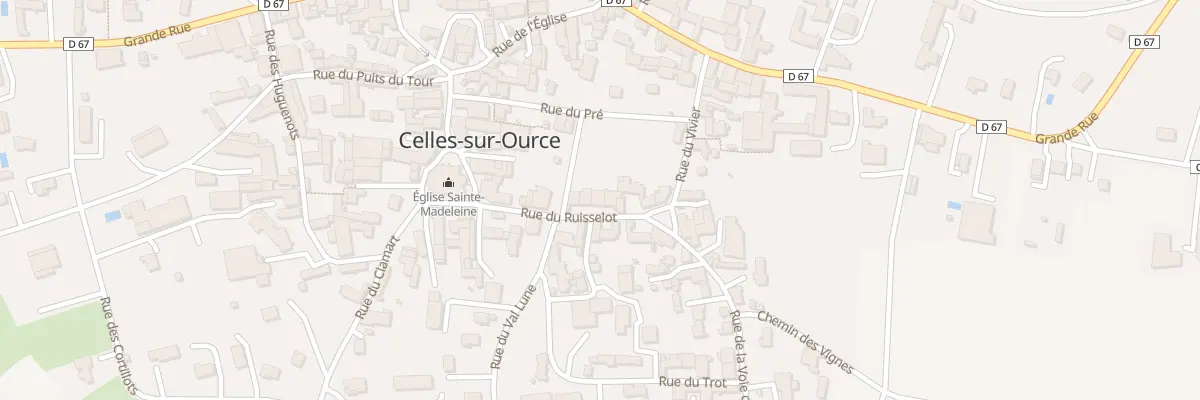 Plan du 11 Rue du Ruisselot à Celles-sur-Ource