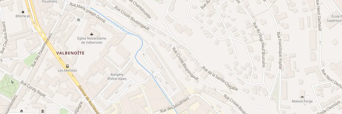 Plan du 58 Rue Crozet Boussingault à Saint-Étienne